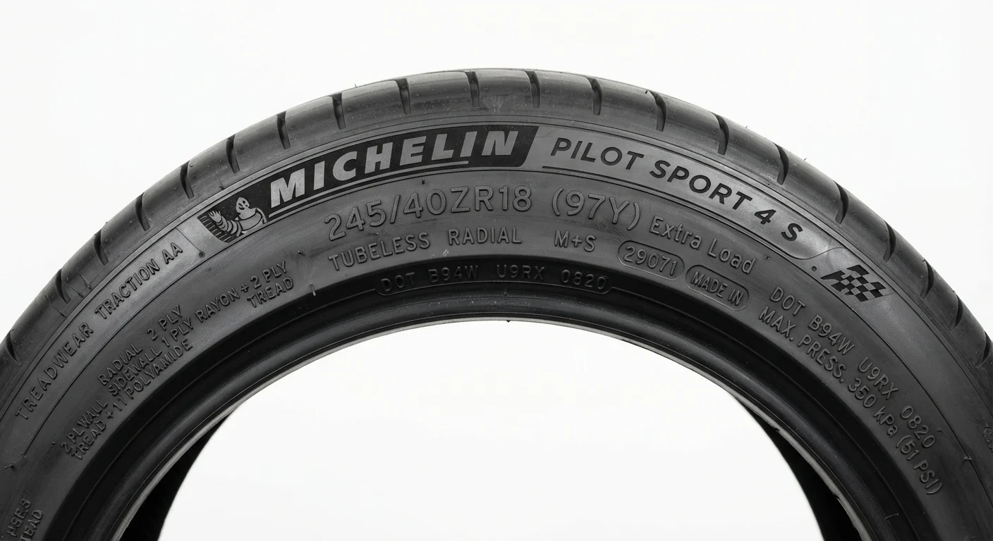 What the Numbers on Your Tire Sidewall Actually Mean